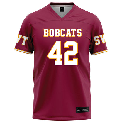 Texas State - NCAA Football : Colt Sparks - Red Football Jersey-0