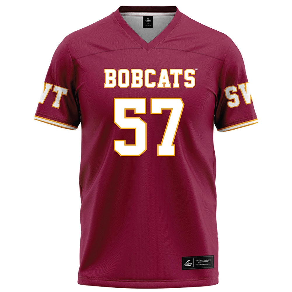 Texas State - NCAA Football : Lincoln Petitjean - Red Football Jersey-0