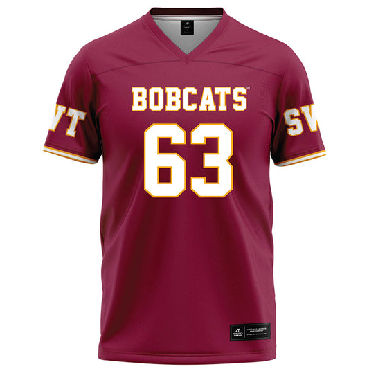 Texas State - NCAA Football : Aidin Rhodes - Maroon Football Jersey