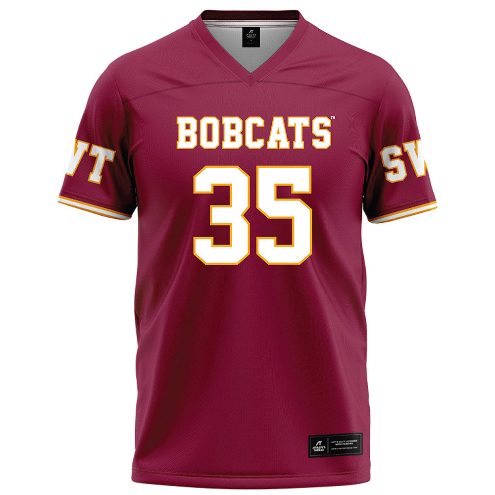 Texas State - NCAA Football : Emmanuel Peter - Red Football Jersey-0