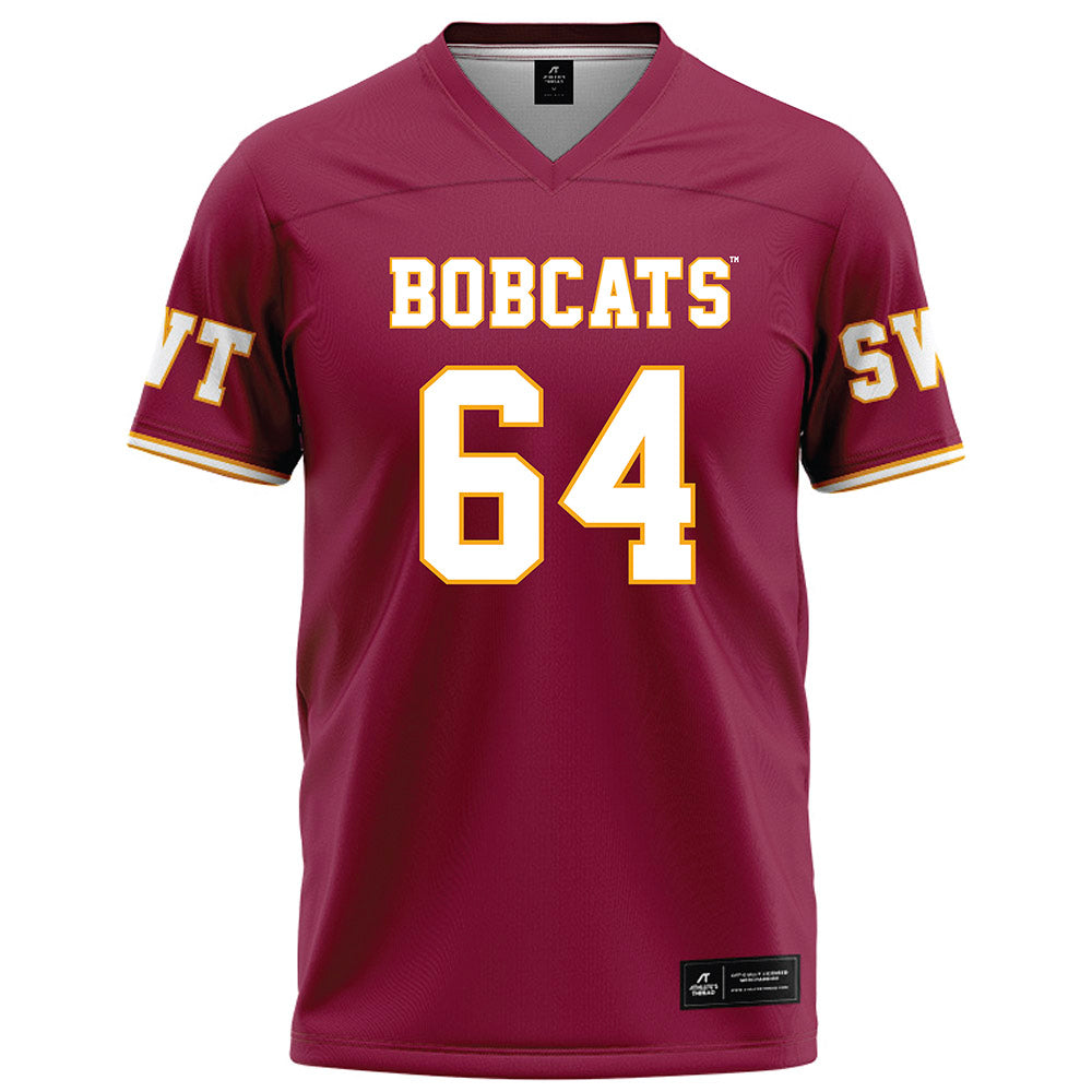 Texas State - NCAA Football : Dorion Strawn - Maroon Football Jersey