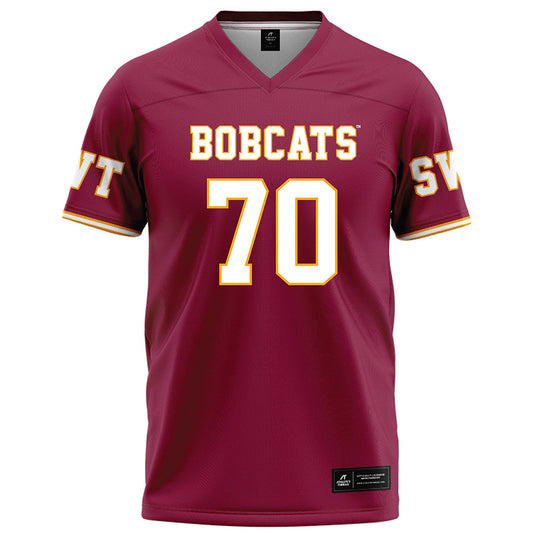 Texas State - NCAA Football : Ameer Ross - Red Football Jersey-0