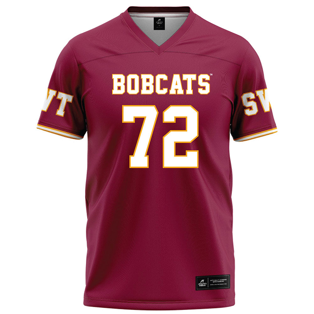 Texas State - NCAA Football : Kirk Gildon - Red Football Jersey-0
