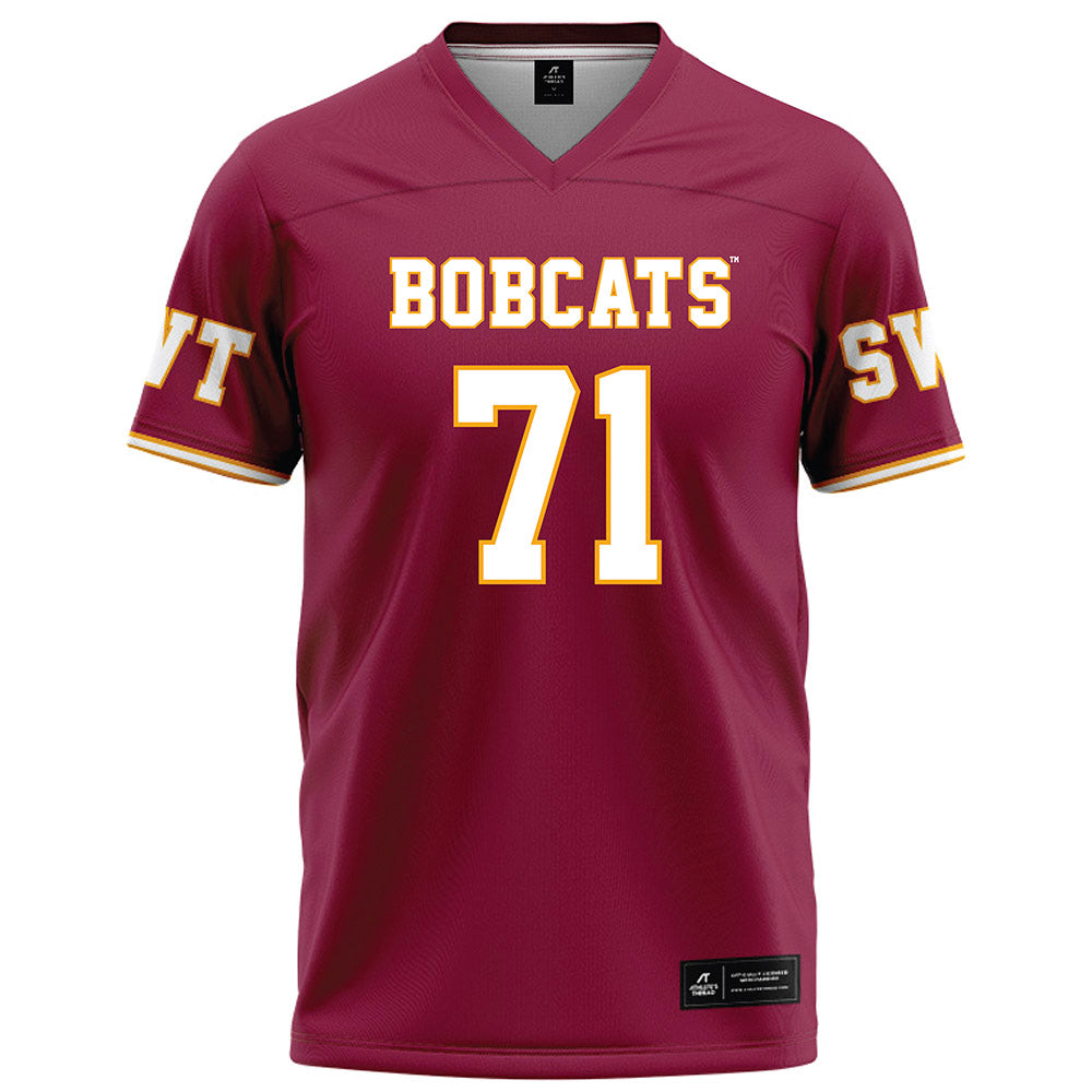 Texas State - NCAA Football : William Boone - Red Football Jersey-0