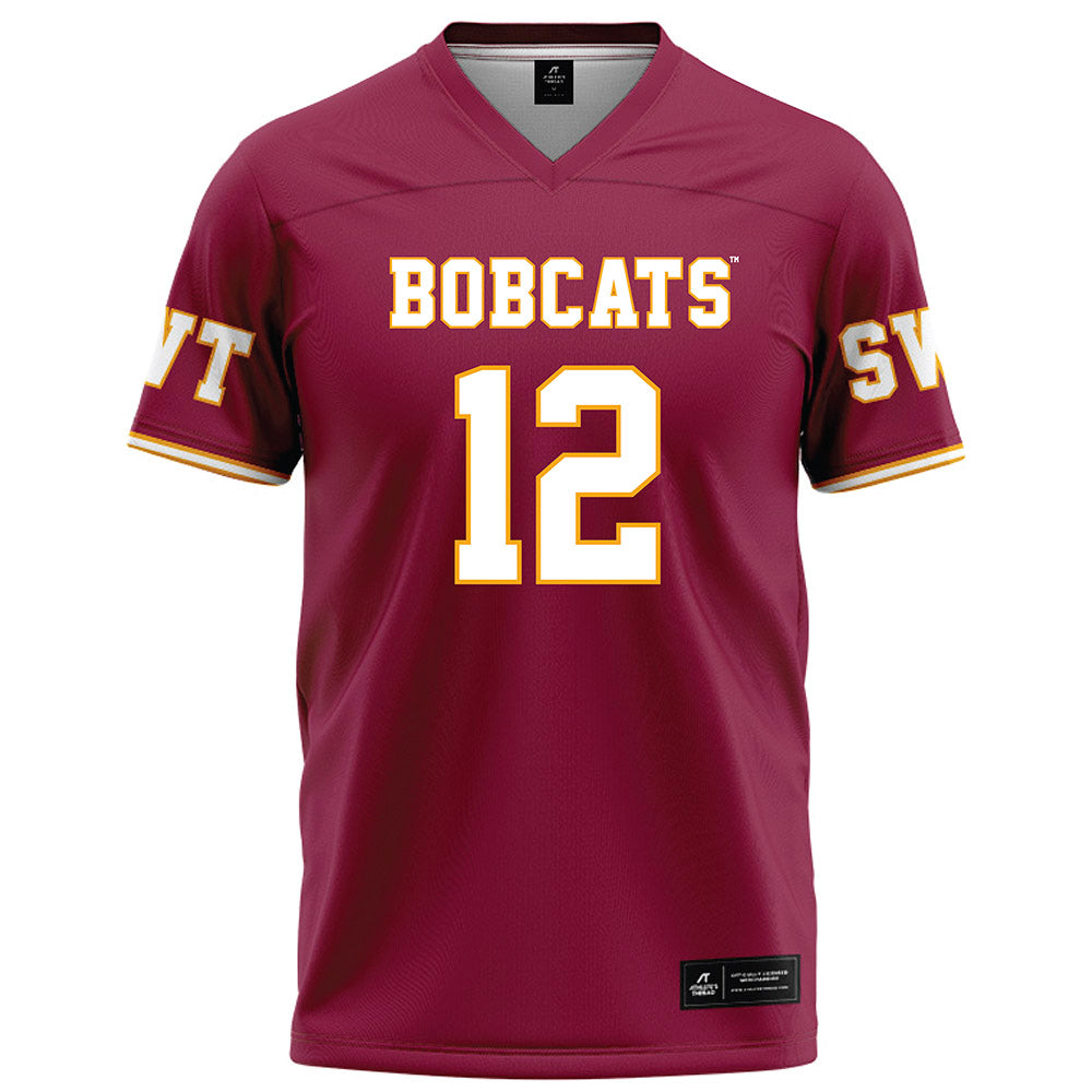 Texas State - NCAA Football : Lakeyleon Graves - Red Football Jersey-0