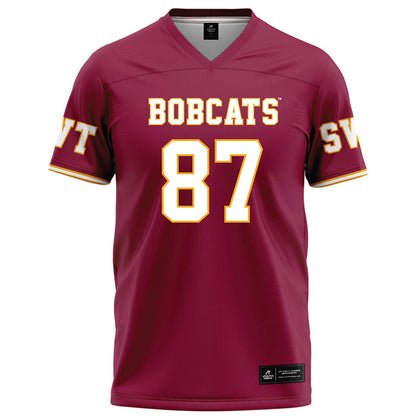 Texas State - NCAA Football : Kristopher Willis - Red Football Jersey-0