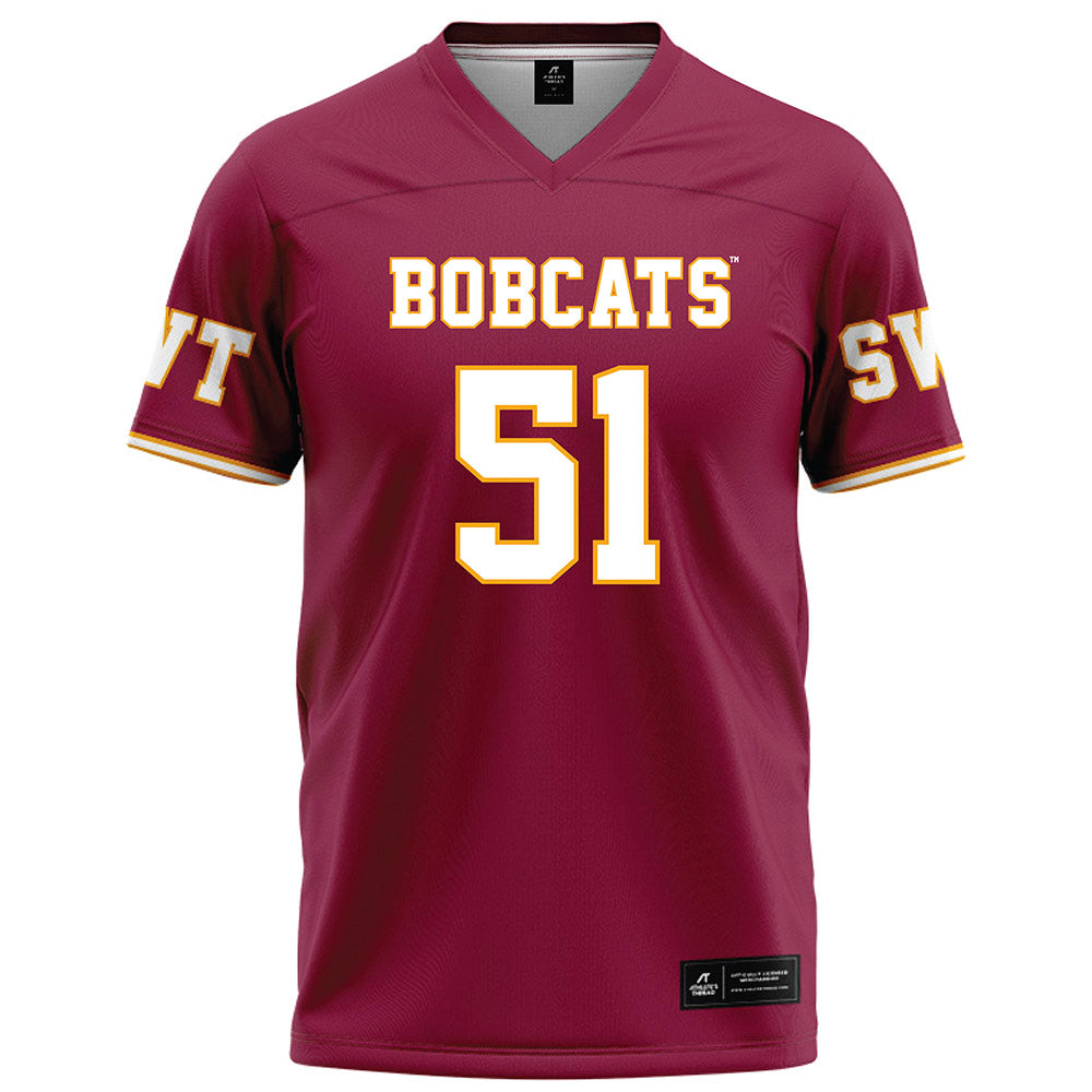 Texas State - NCAA Football : Darian Snell - Red Football Jersey-0