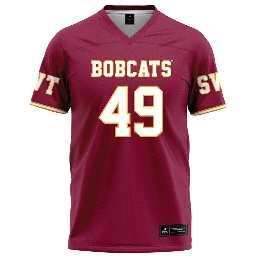 Texas State - NCAA Football : Blaine Carver - Red Football Jersey-0