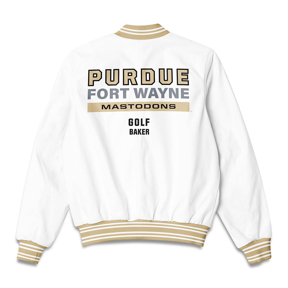 PFW - NCAA Men's Golf : Caden Baker - Bomber Jacket-1