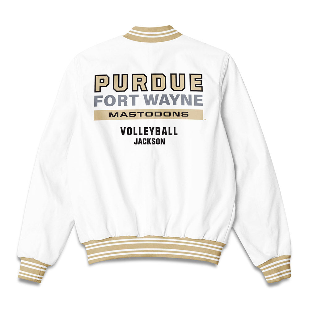 PFW - NCAA Women's Volleyball : Ramei Jackson - Bomber Jacket-1