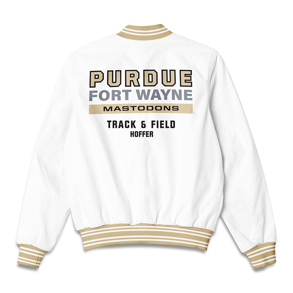 PFW - NCAA Men's Track & Field : Aaron Hoffer - Bomber Jacket-1