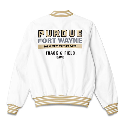 PFW - NCAA Men's Track & Field : Taran Davis - Bomber Jacket-1