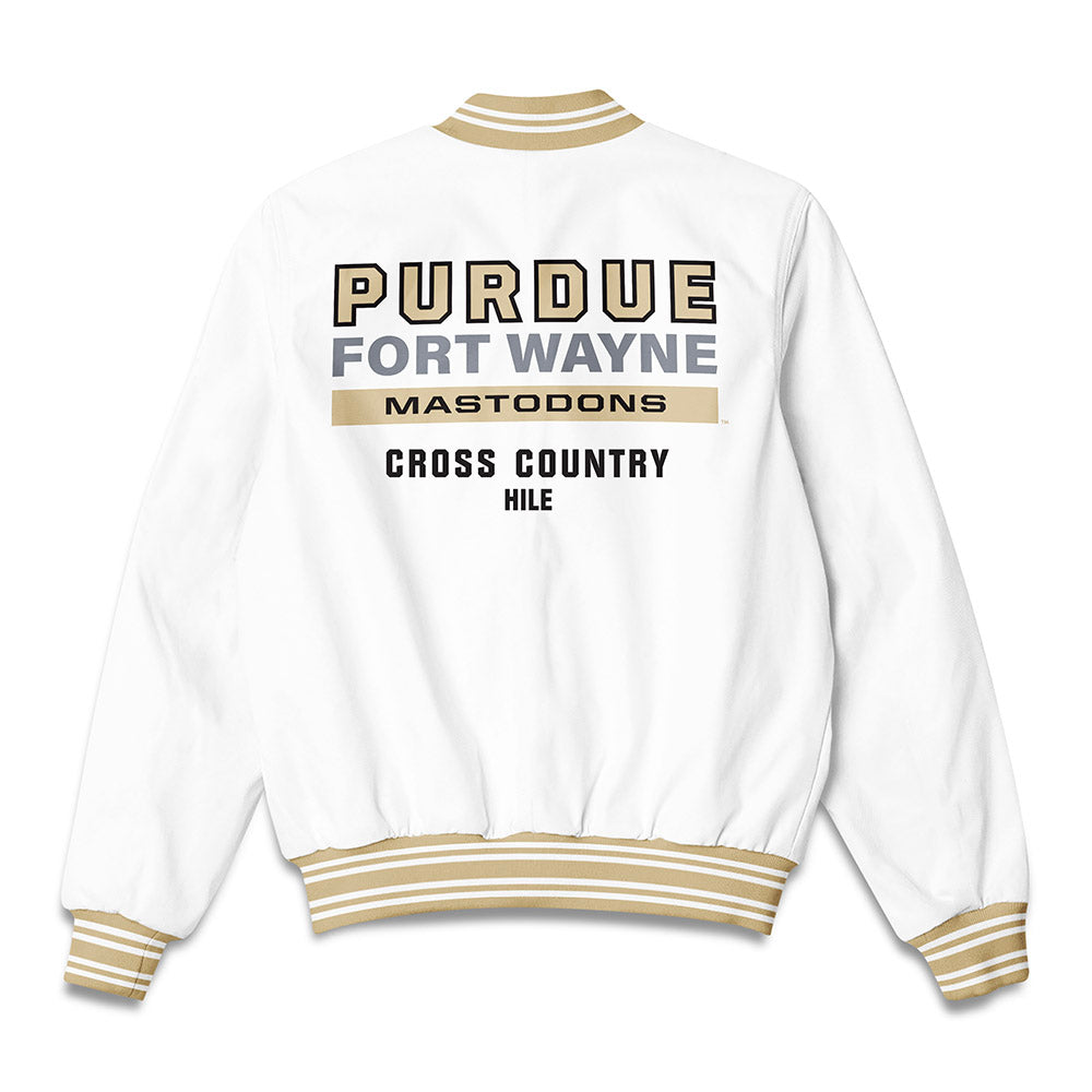 PFW - NCAA Women's Cross Country : Haylee Hile - Bomber Jacket-1