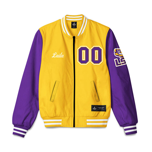 LSU - NCAA Women's Basketball : Laila Reynolds - Bomber Jacket-0