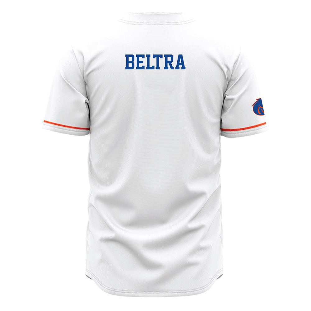 Boise State - NCAA Women's Gymnastics : Giovannina Beltra - White Jersey-1