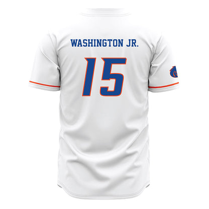 Boise State - NCAA Football : JeRico Washington Jr. - White Jersey-1
