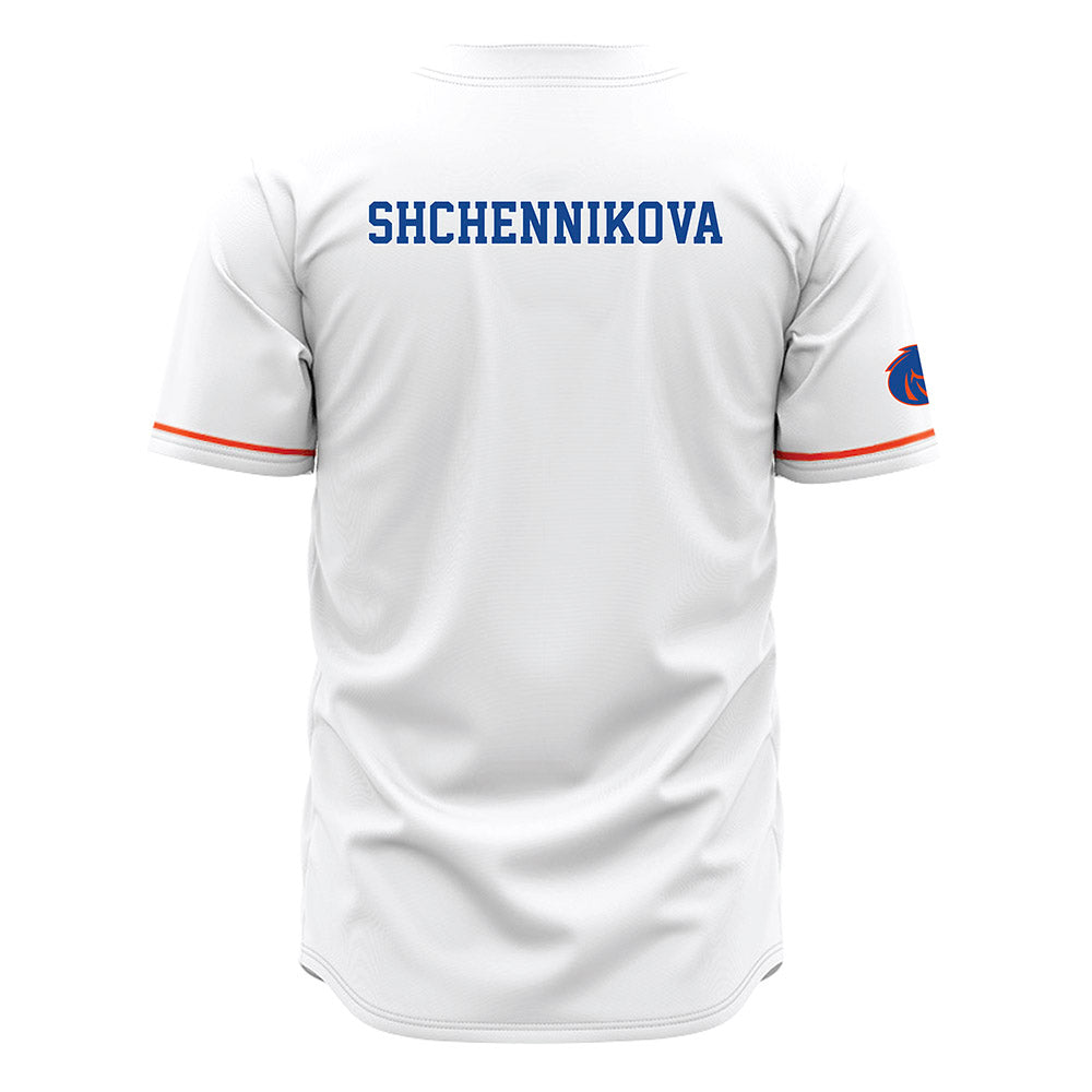 Boise State - NCAA Women's Gymnastics : Kristina Shchennikova - White Jersey-1