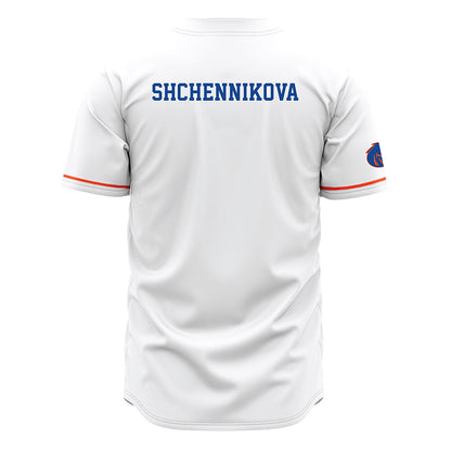 Boise State - NCAA Women's Gymnastics : Kristina Shchennikova - White Jersey-1