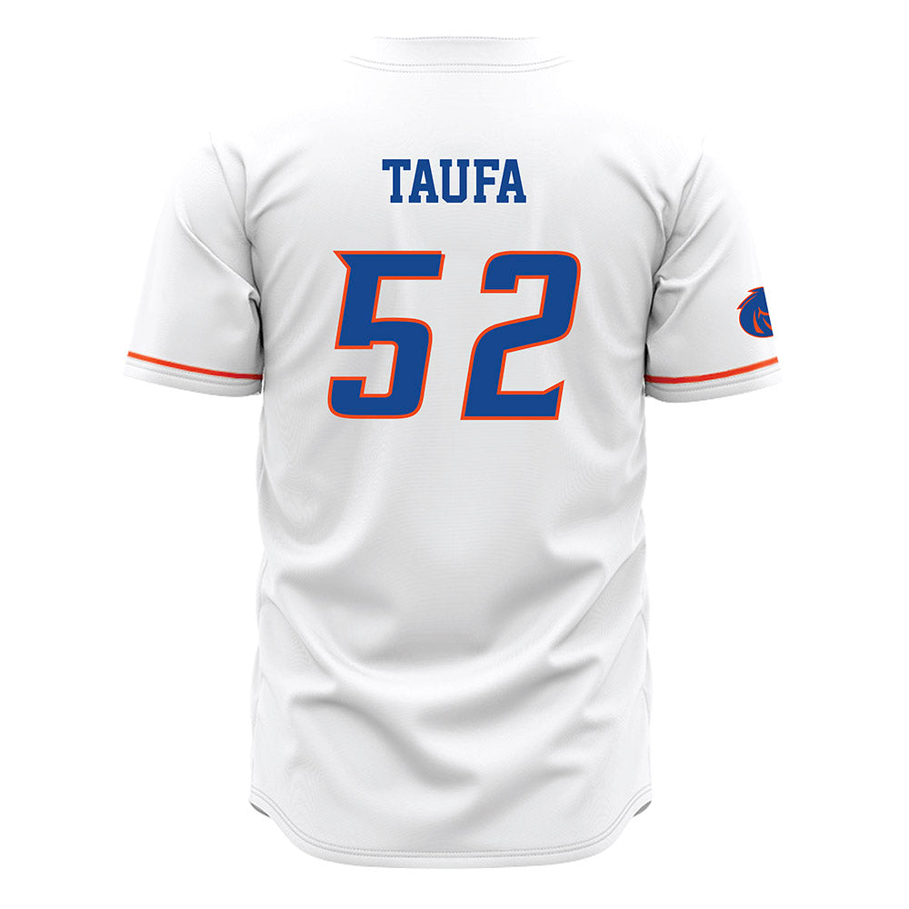 Boise State - NCAA Football : Stewart Taufa - White Jersey-1