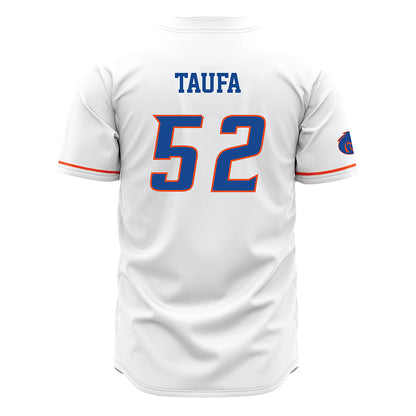 Boise State - NCAA Football : Stewart Taufa - White Jersey-1