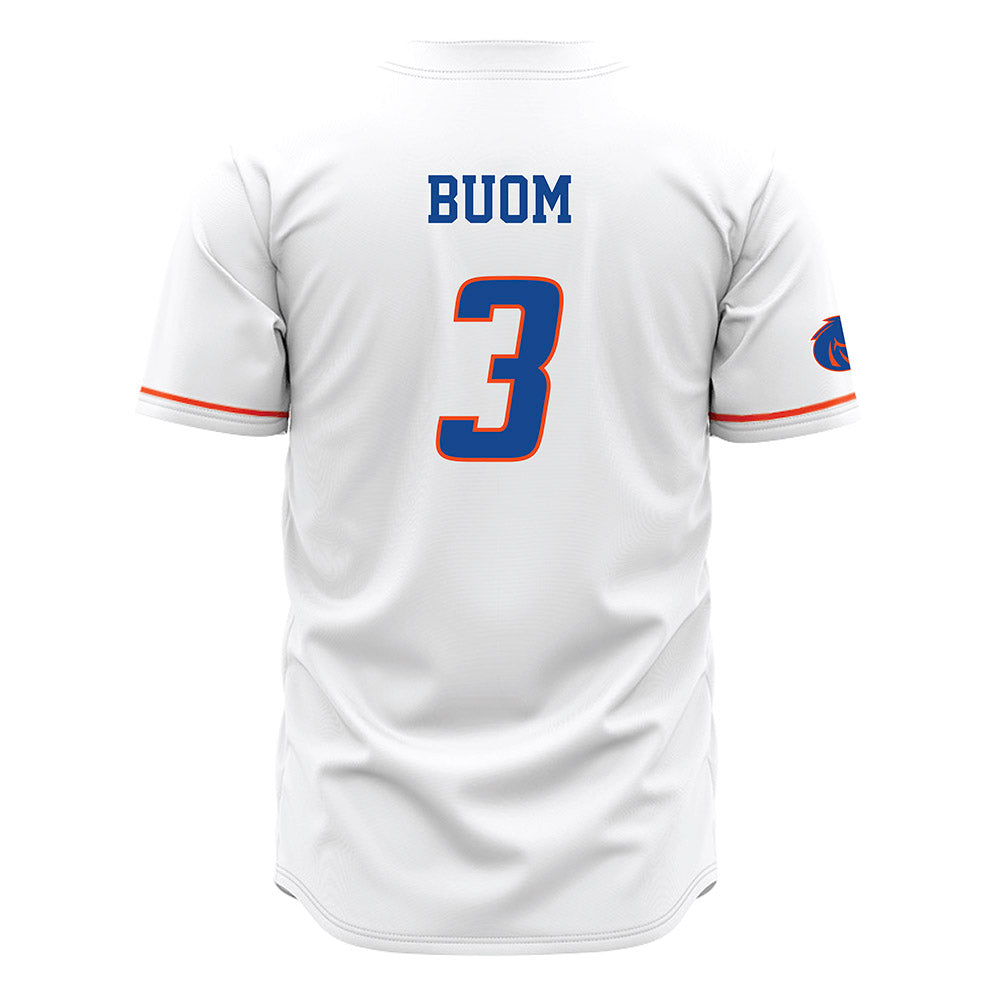 Boise State - NCAA Men's Basketball : Bhan Buom - White Jersey-1