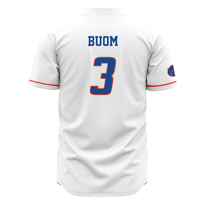 Boise State - NCAA Men's Basketball : Bhan Buom - White Jersey-1