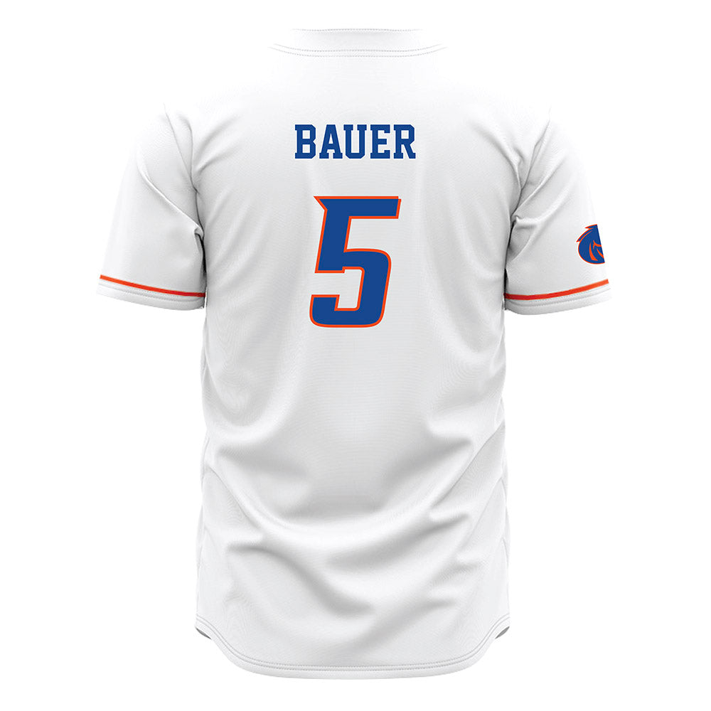 Boise State - NCAA Softball : Olivia Bauer - White Jersey-1
