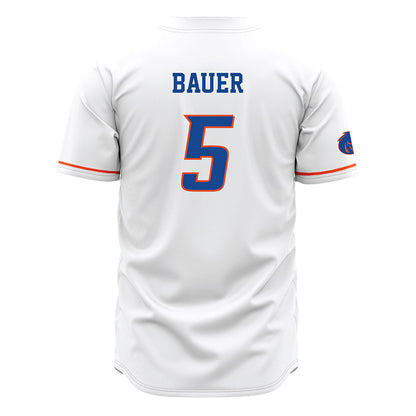Boise State - NCAA Softball : Olivia Bauer - White Jersey-1