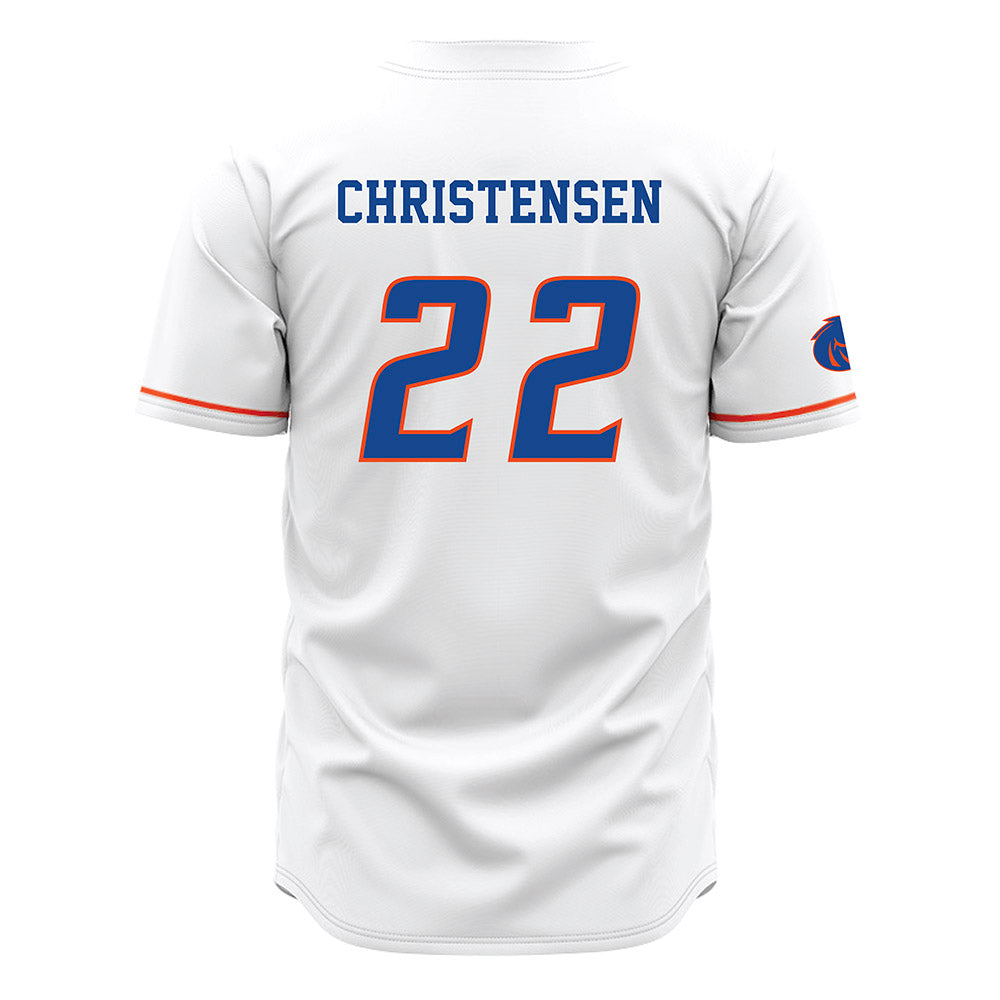 Boise State - NCAA Beach Volleyball : Anika Christensen - White Jersey-1