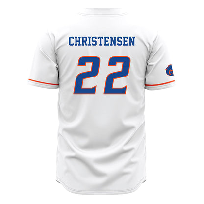 Boise State - NCAA Beach Volleyball : Anika Christensen - White Jersey-1