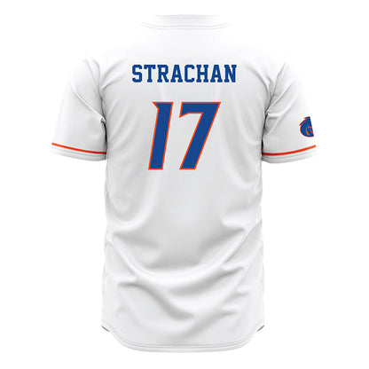 Boise State - NCAA Football : Prince Strachan - White Jersey