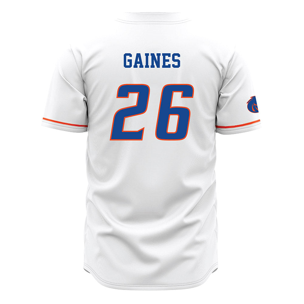 Boise State - NCAA Football : Sire Gaines - White Jersey-1