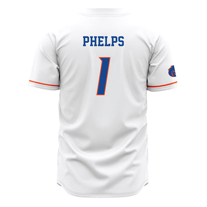 Boise State - NCAA Football : Boen Phelps - White Jersey-1