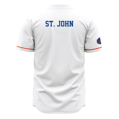 Boise State - NCAA Football : Paz St. John - White Jersey-1