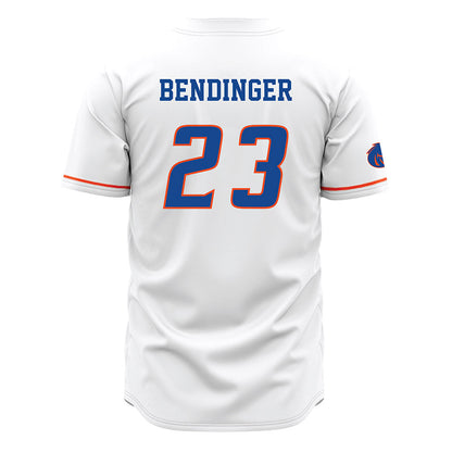Boise State - NCAA Men's Basketball : Noah Bendinger - White Jersey-1