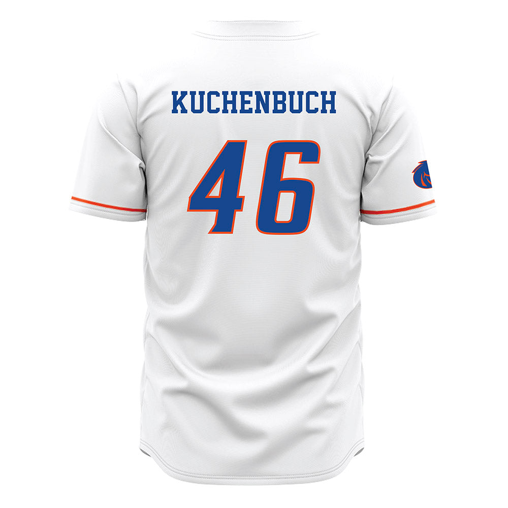 Boise State - NCAA Football : Carter Kuchenbuch - White Jersey-1