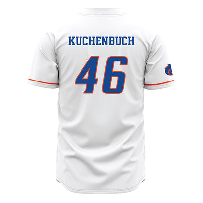 Boise State - NCAA Football : Carter Kuchenbuch - White Jersey-1