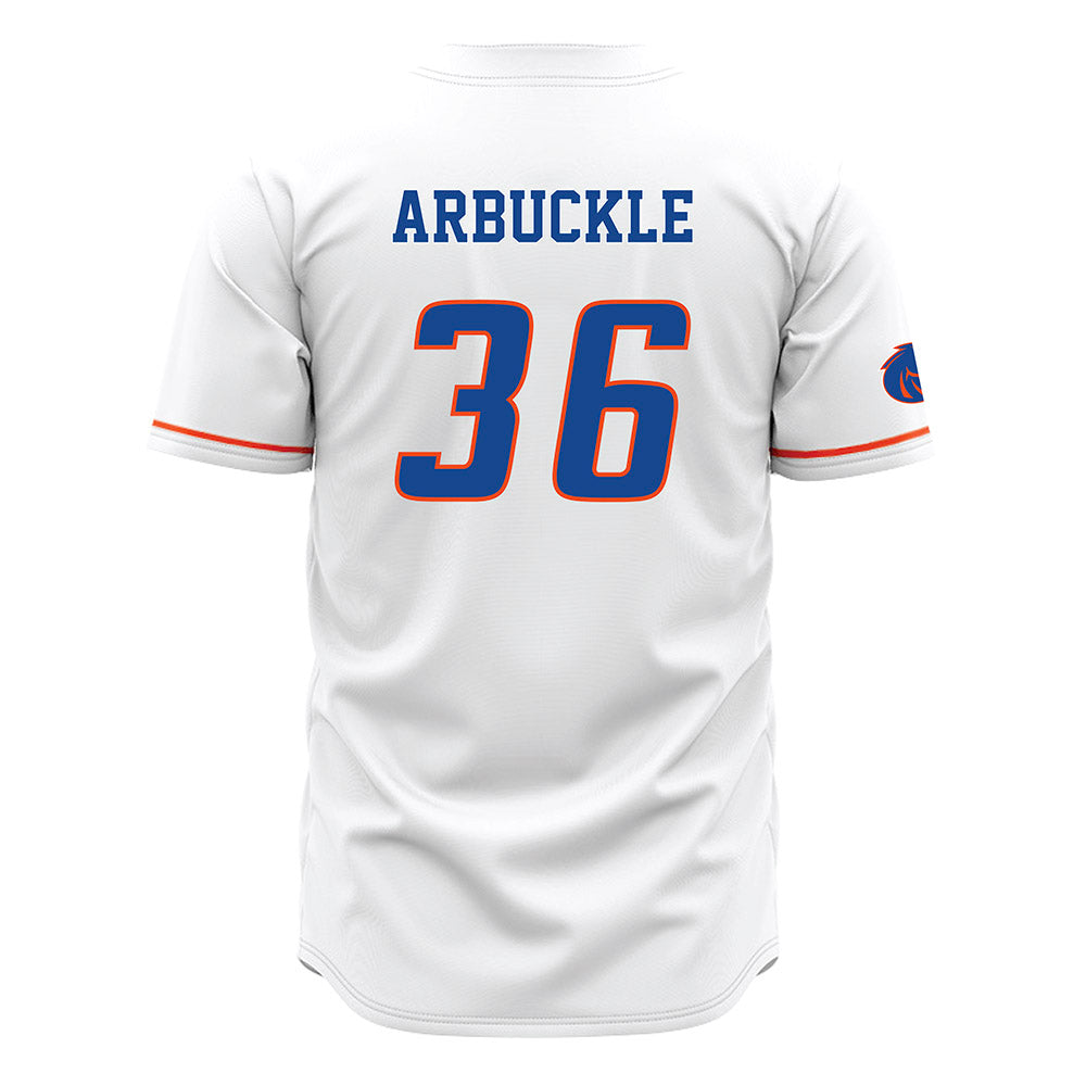 Boise State - NCAA Football : Jacob Arbuckle - White Jersey-1