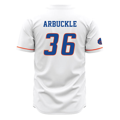 Boise State - NCAA Football : Jacob Arbuckle - White Jersey-1