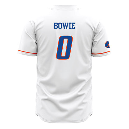 Boise State - NCAA Men's Basketball : Julian Bowie - White Jersey-1