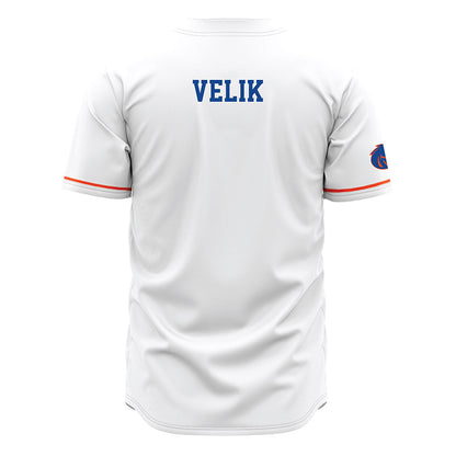 Boise State - NCAA Men's Tennis : Lukas Velik - White Jersey-1