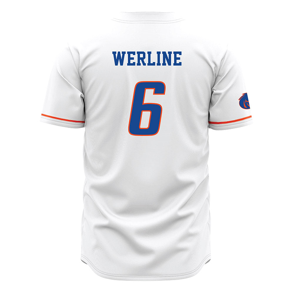 Boise State - NCAA Women's Gymnastics : Mahleea Werline - White Jersey-1