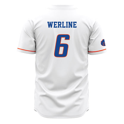 Boise State - NCAA Women's Gymnastics : Mahleea Werline - White Jersey-1