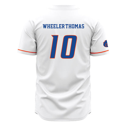Boise State - NCAA Men's Basketball : Damari Wheeler-Thomas Wheeler-Thomas - White Jersey-1