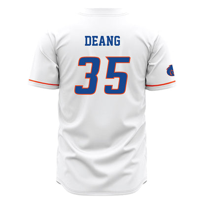 Boise State - NCAA Men's Basketball : Jikany Deang - White Jersey-1