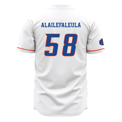 Boise State - NCAA Football : Deuce Alailefaleula - White Jersey-1