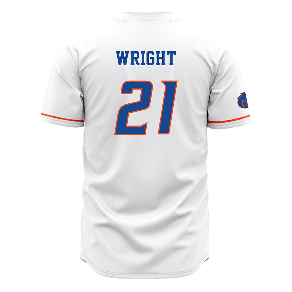 Boise State - NCAA Football : Akeem Wright - White Jersey-1