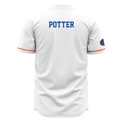 Boise State - NCAA Men's Golf : Grant Potter - White Jersey-1