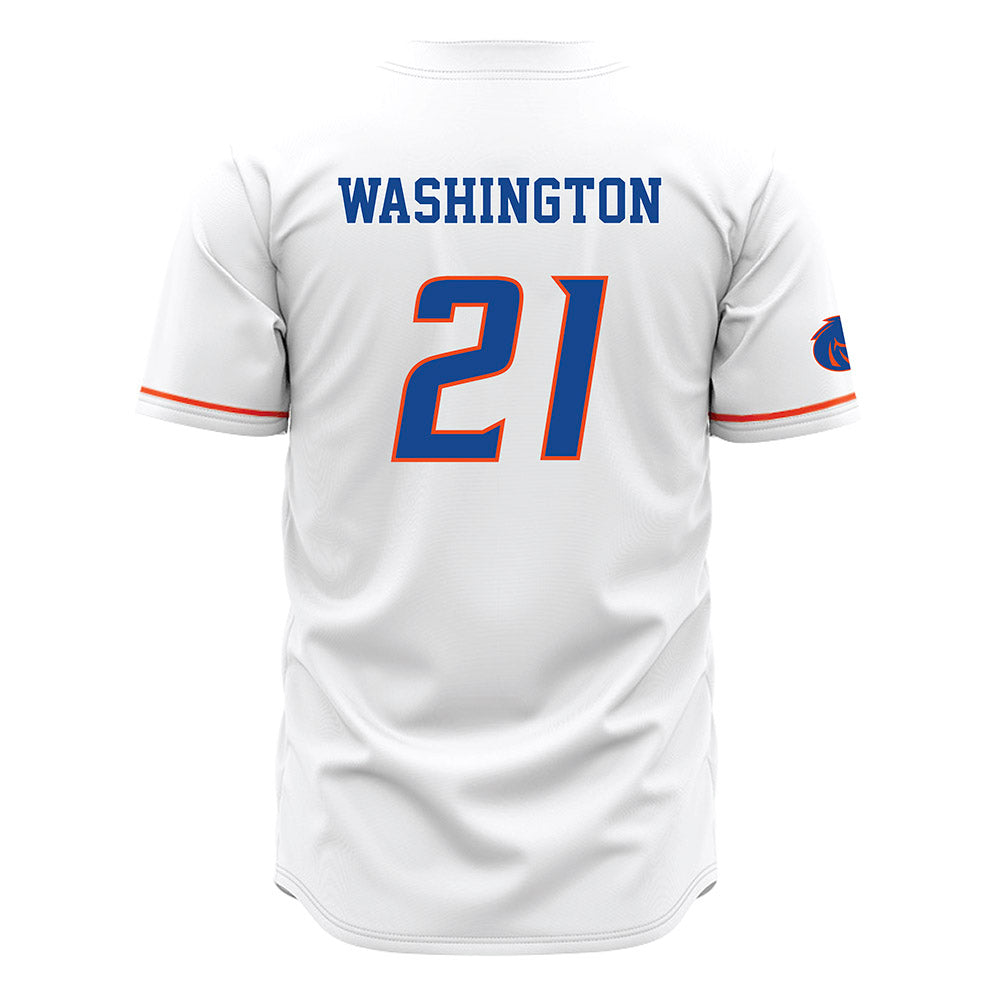 Boise State - NCAA Football : Zion Washington - White Jersey
