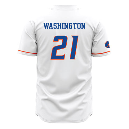Boise State - NCAA Football : Zion Washington - White Jersey